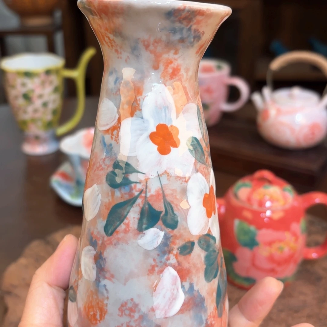 景德镇手绘高温釉下彩陶瓷茶具