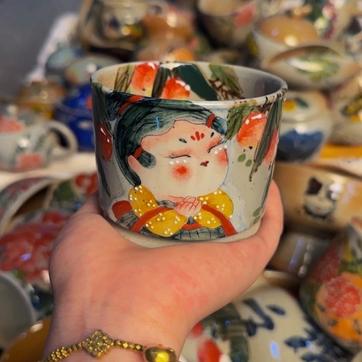 瓷片景德镇陶瓷手工手绘