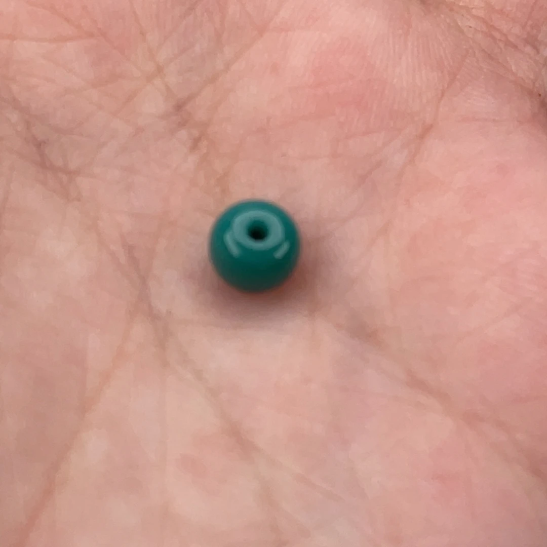 绿松石合金挂件6老形珠