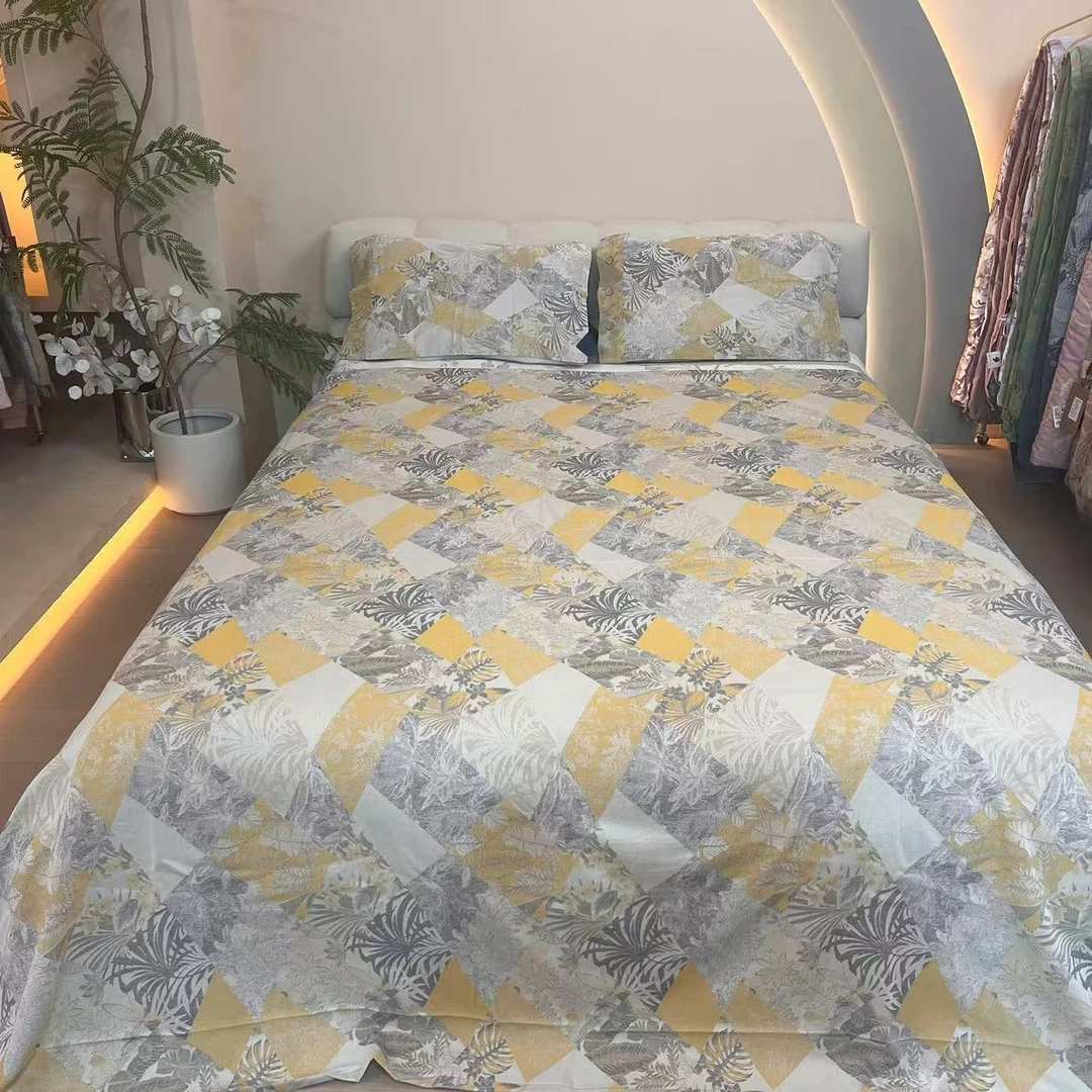 【Y三件套-梵高】230*240cm双层纱纯棉亲赴透气三件套