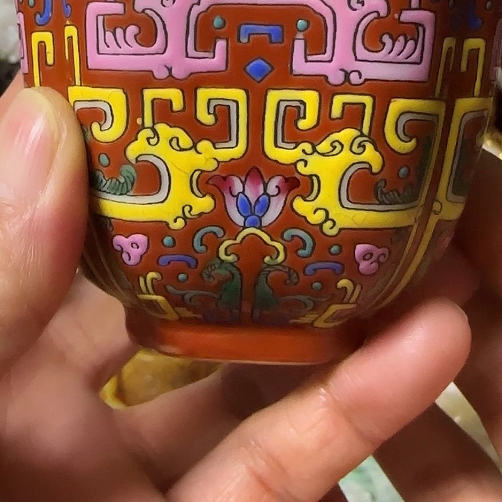宠***色碗器物之美五彩手绘