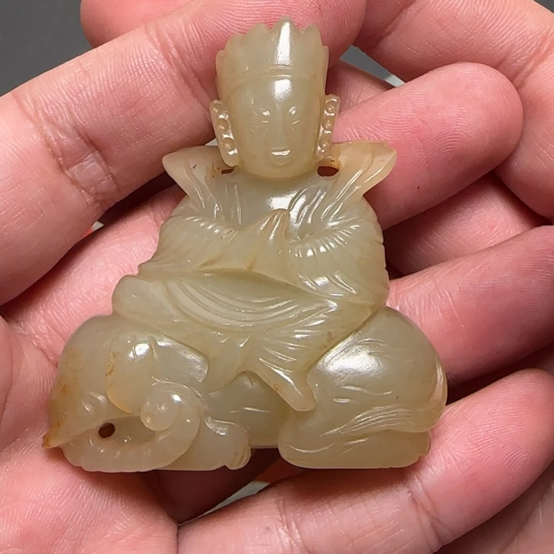 和田玉把件未镶嵌彬*