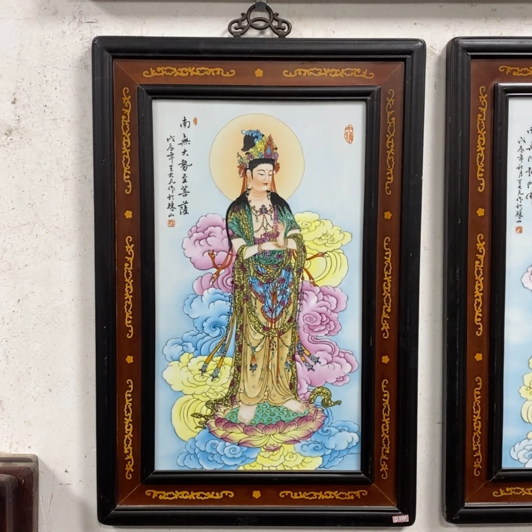 瓷片70*50 景德镇瓷板画柴窑烧制
