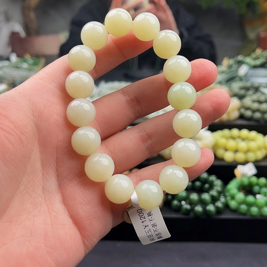 和田玉手串未镶嵌