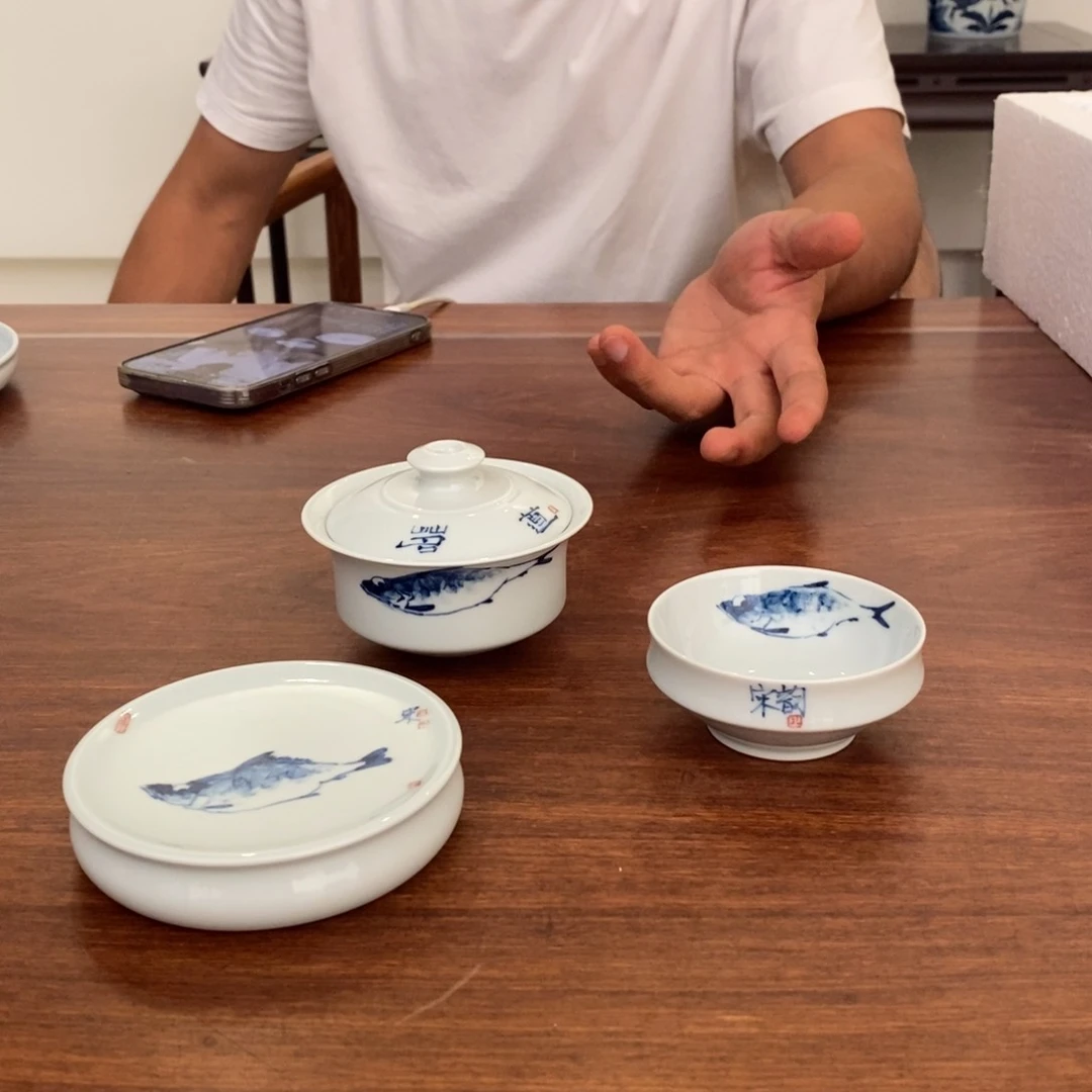 D****X景德镇陶瓷艺术作品茶器