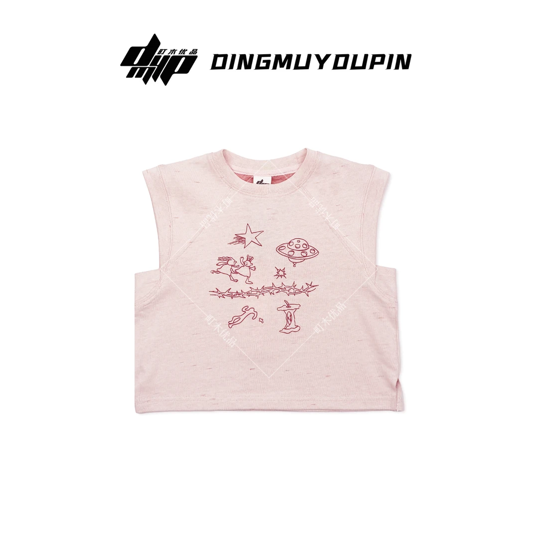 【町木优品】儿童夏季男童新款线条印花飞船纯色百搭背心 T88155