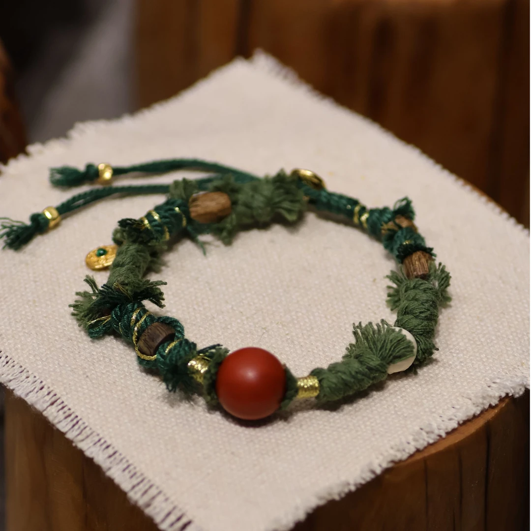 原创设计南红编绳手串J1075【多样性发一】珠径13