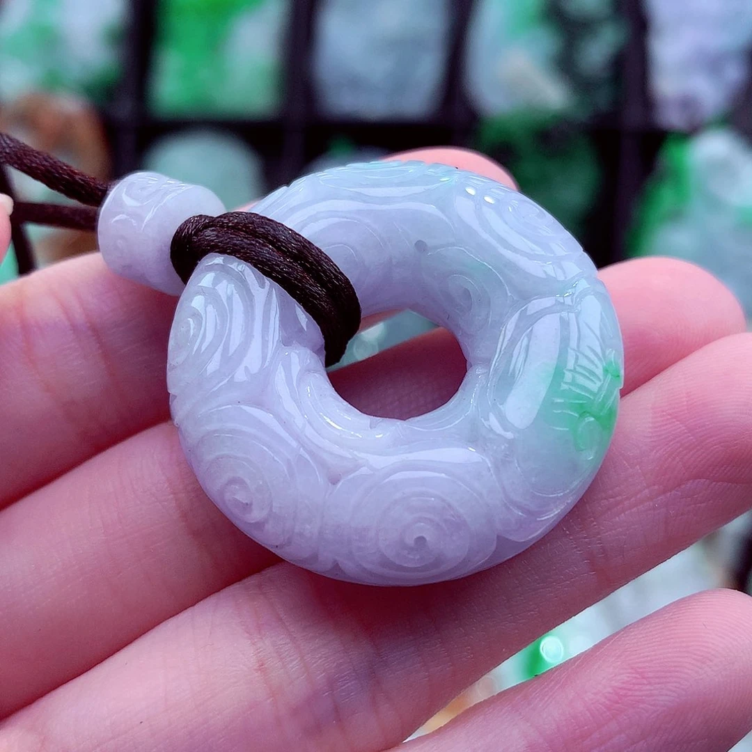 翡翠未镶嵌颈饰天然