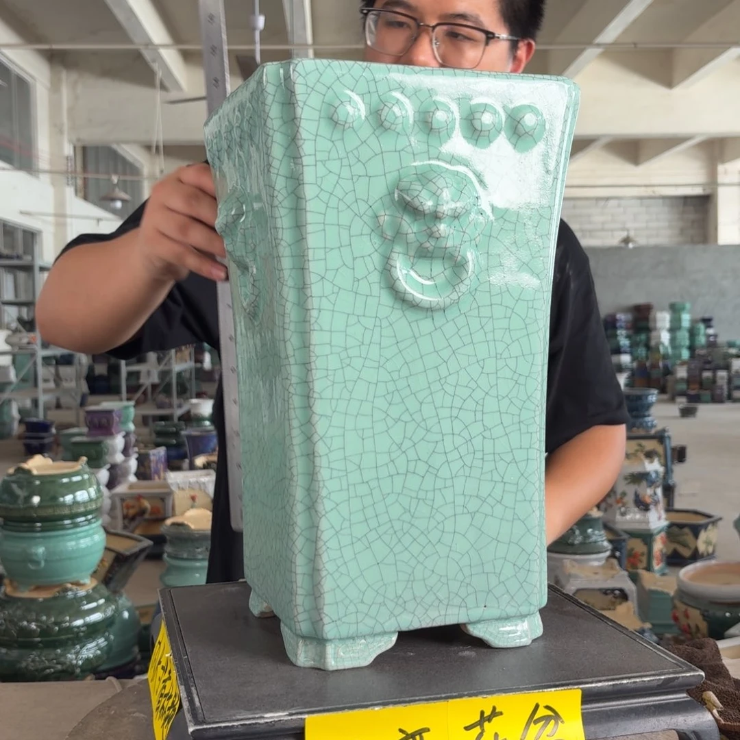 。一风堂石湾花盆 微瑕 内16*32