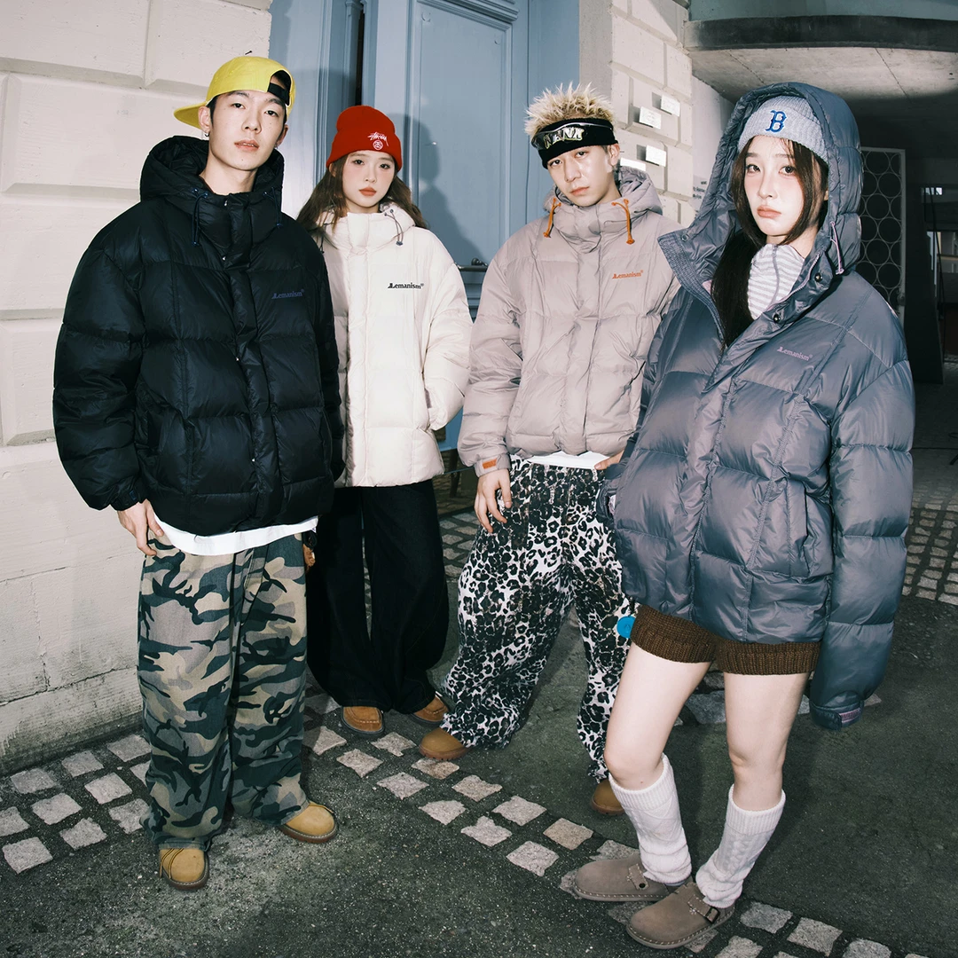 lemanism美式潮流高克重潮牌90白鸭绒羽绒服男情侣款冬季保暖外套