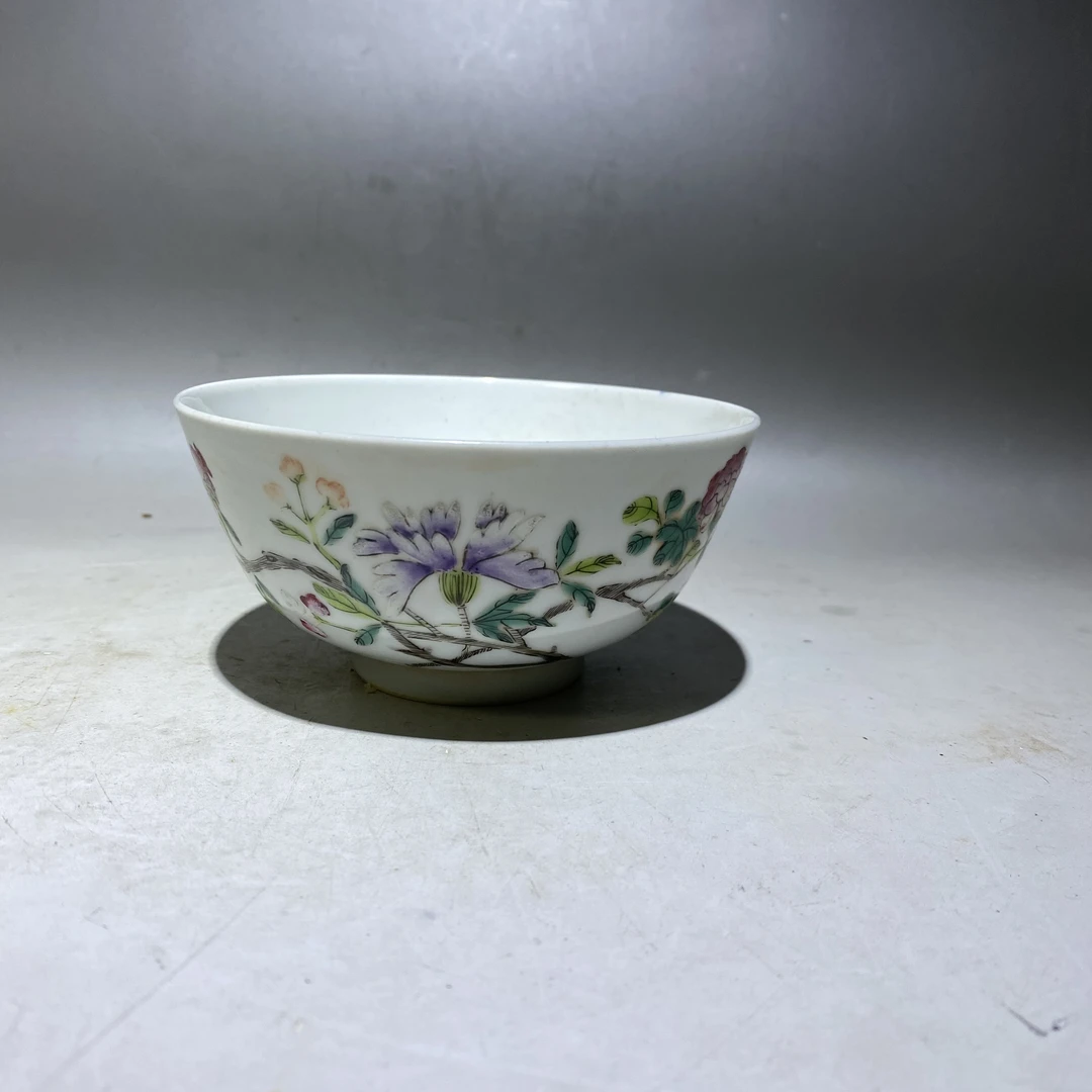粉彩花卉纹碗#803#