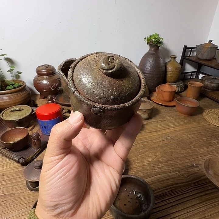 备前烧老宝瓶微瑕