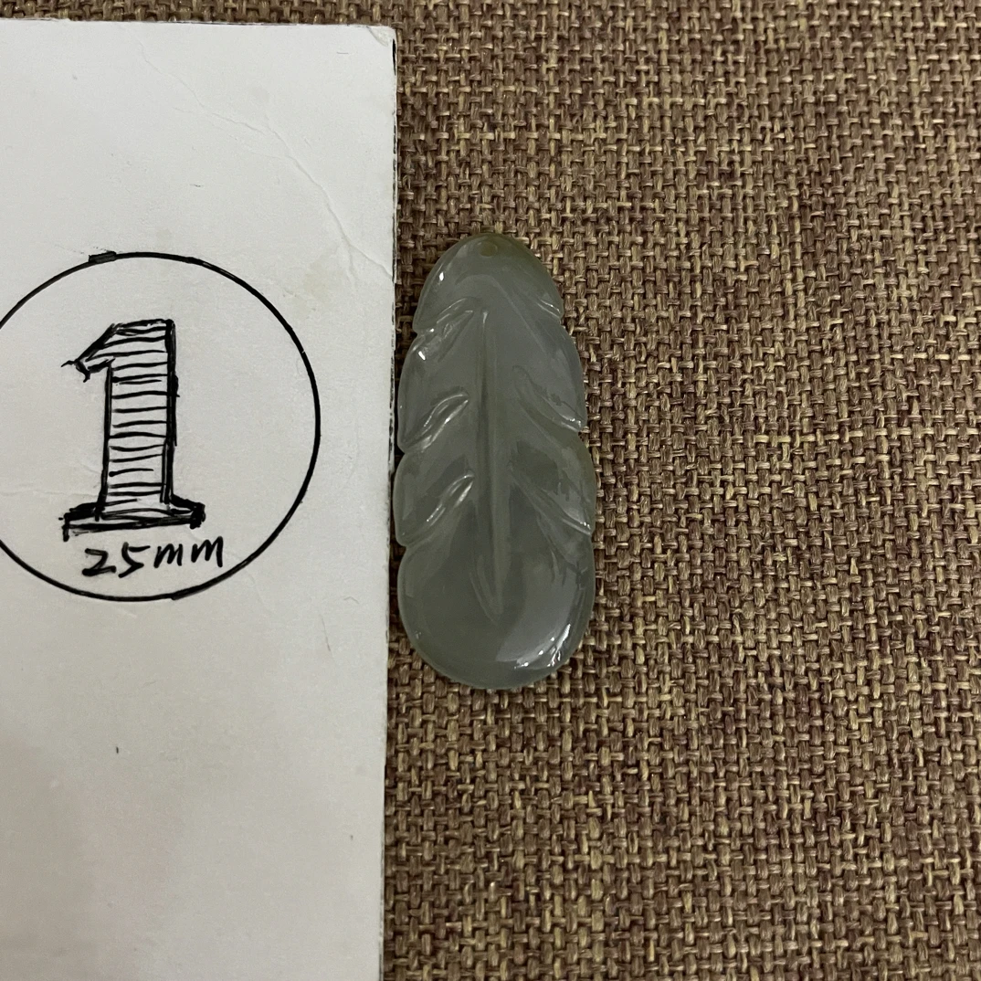 冰羽毛翡翠挂坠挂件