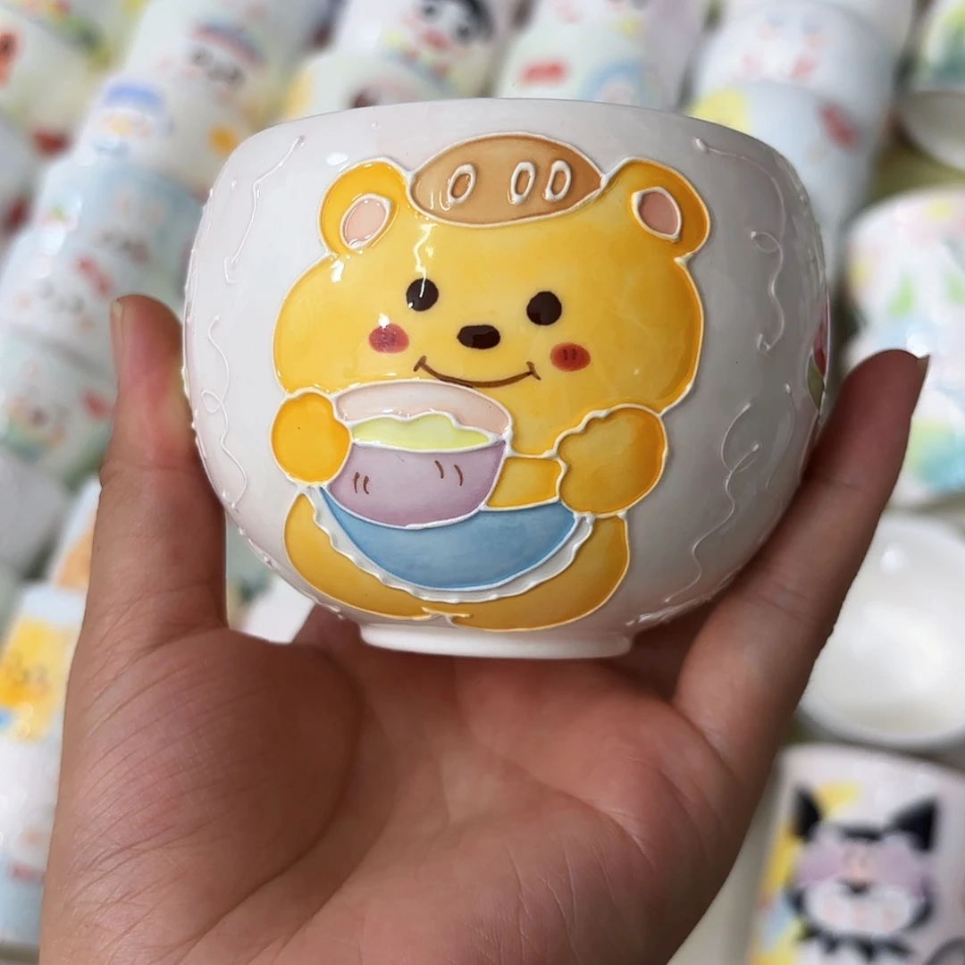 手绘创意高温釉下彩陶瓷