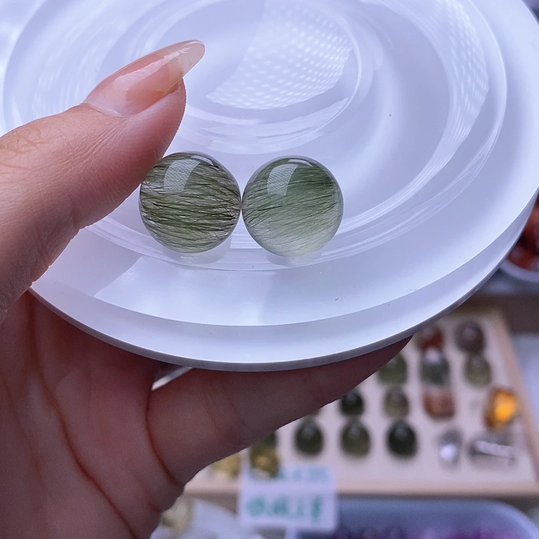 水晶天然水晶定制打孔不退换未镶嵌卡***娅