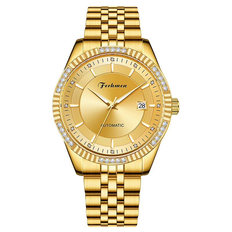 FERHMEN/法赫曼帝王系列日历奢华男士机械表F8058