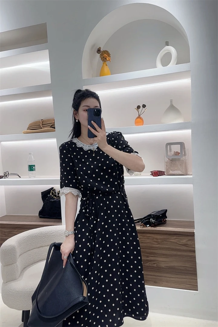 ZH-[锦裳碎花]25夏季新款女时尚感百搭显瘦连衣裙DY-8858