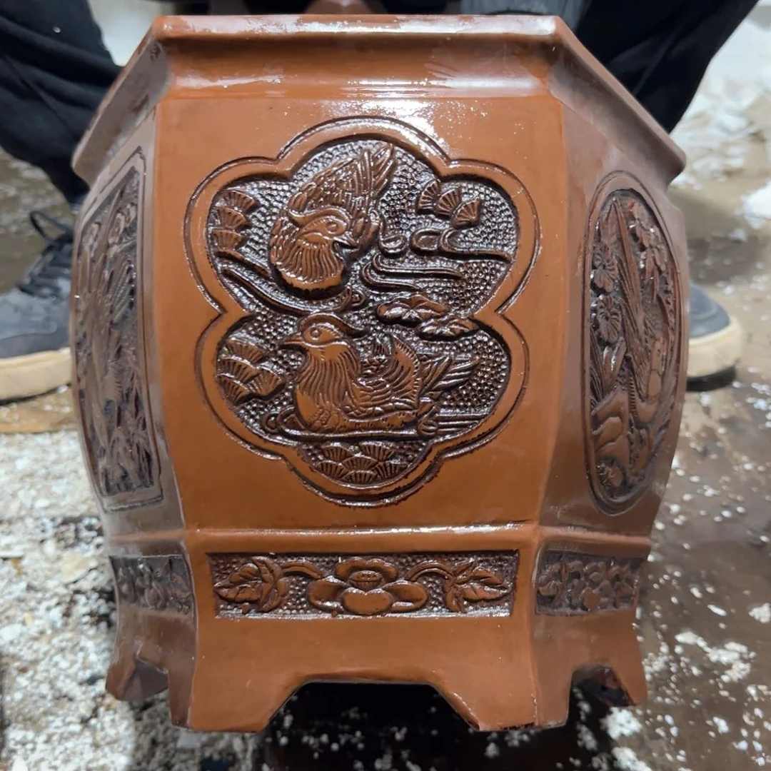 紫砂花盆口径23 20高度22