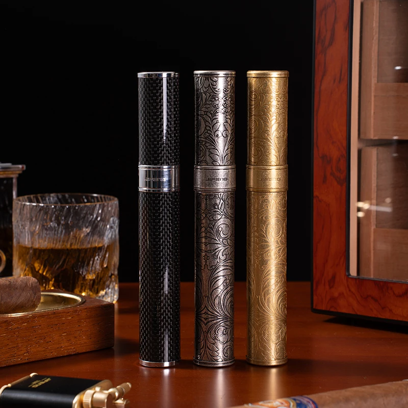 jifeng季风雪茄管便携密封锁湿雪茄保湿管礼盒装