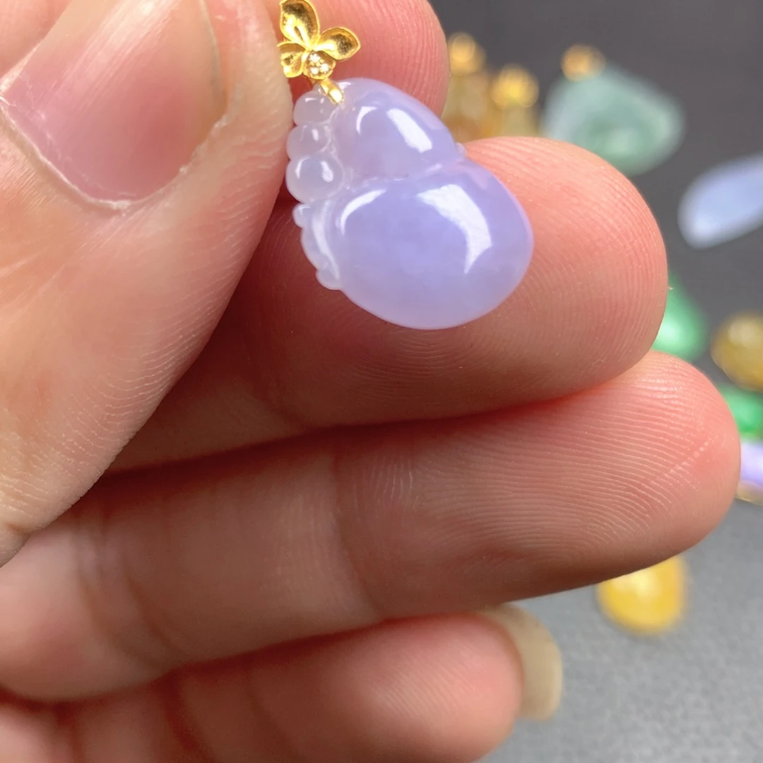 【闪购商品】颈饰18K金镶嵌翡翠翡翠