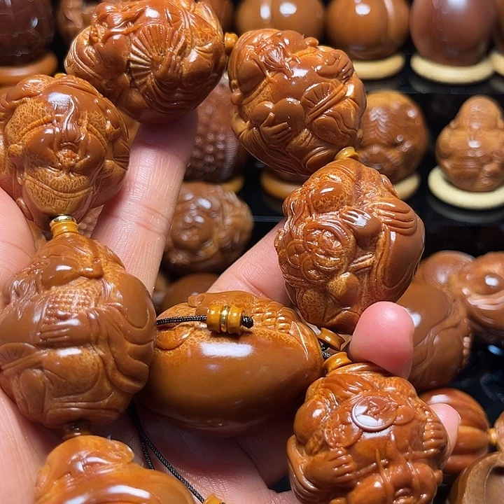 橄榄核手串/手链财神一条3.5