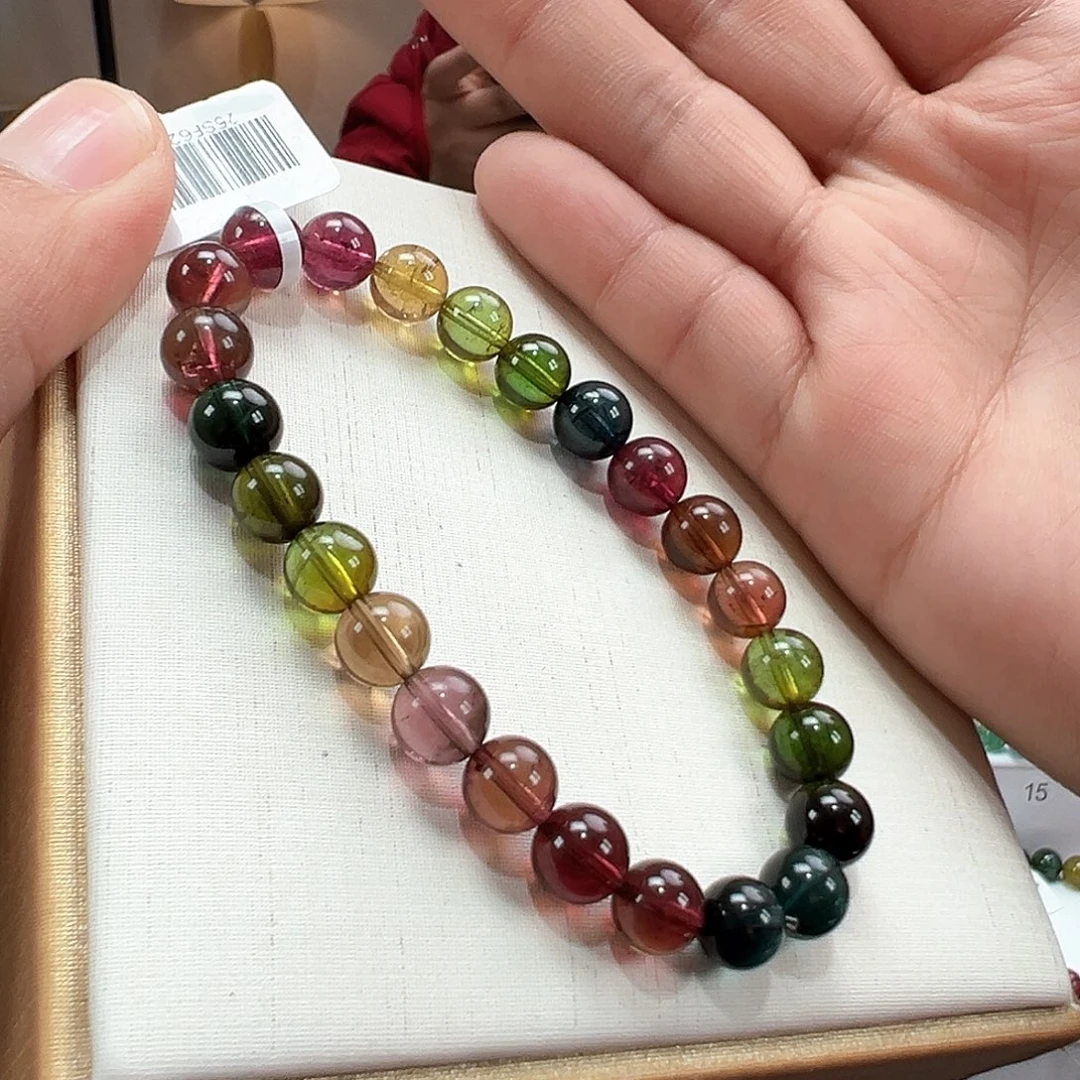 手串未镶嵌碧玺7.5mmmmmmmmmm