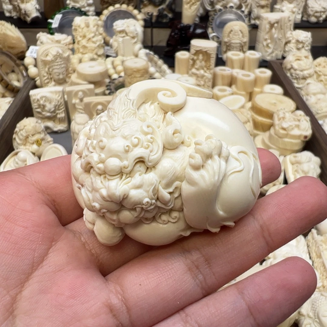 落***秋吊坠白玉菩提猛犸