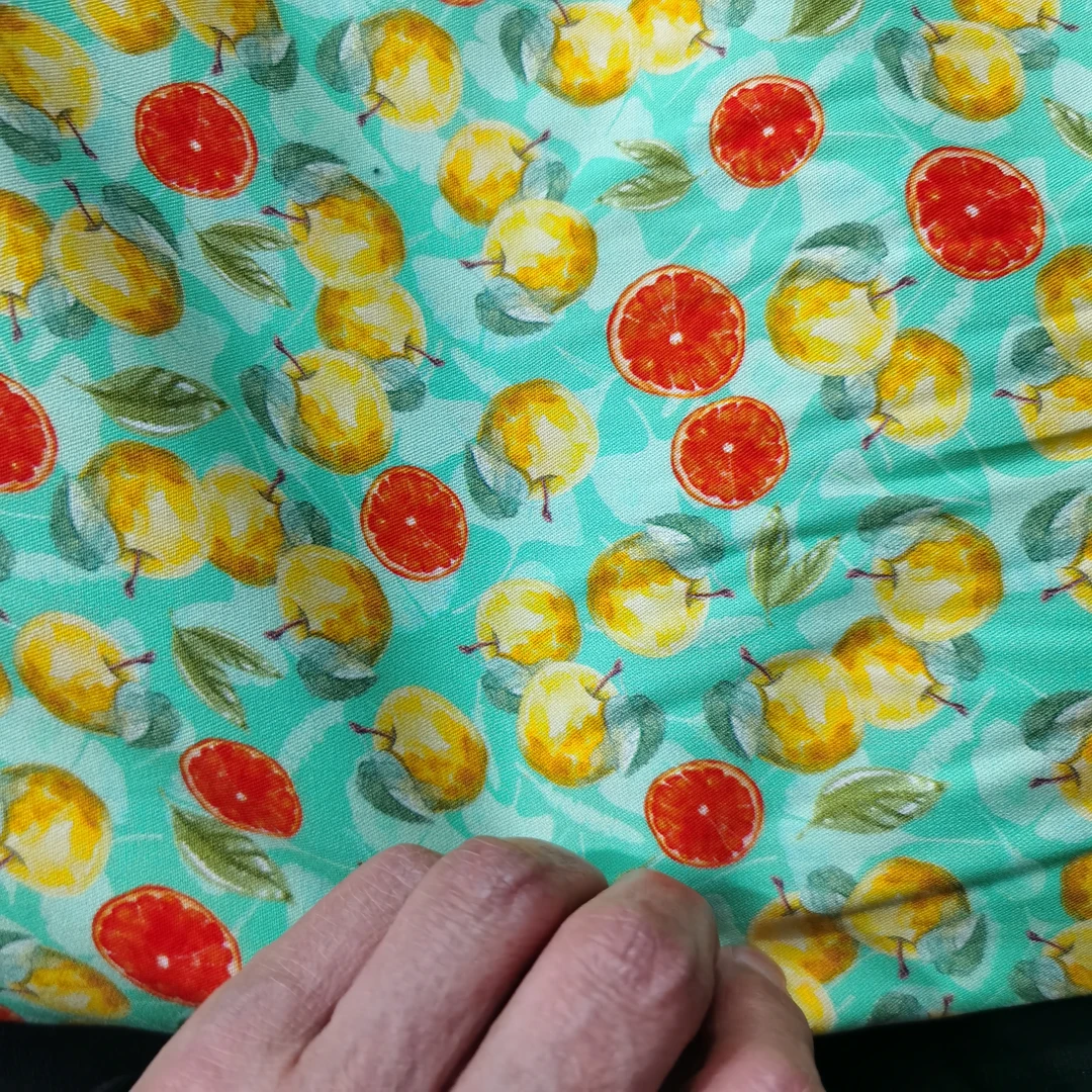 香云缎布料小橙子花4.2米