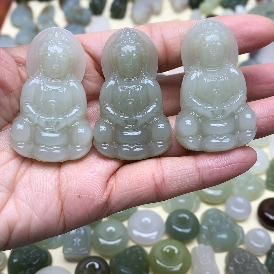 和田玉未镶嵌颈饰特价（多样发一）