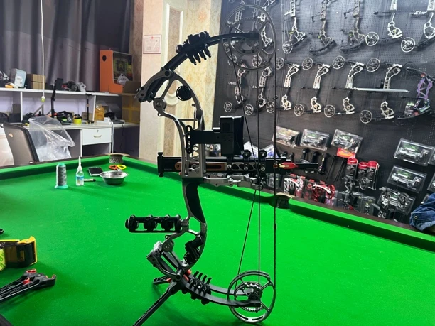 拓路燃烧可打钢珠可射箭两用复合弓配夜视仪辅助杆