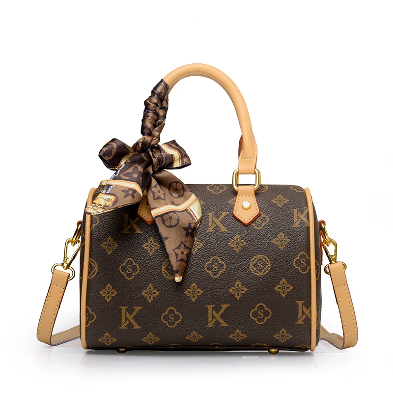 2025夏季新款复古波士顿手提包洋气百搭单肩斜挎包气质手提包女包