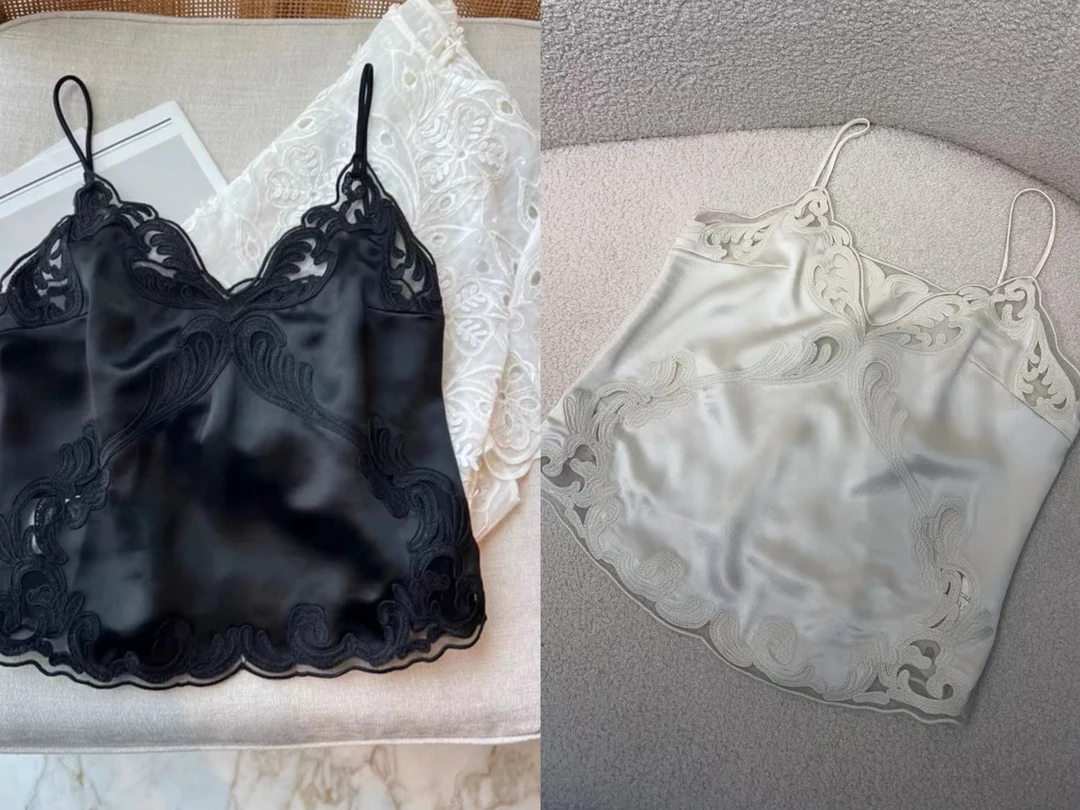 【悦悦专属】精致v领蕾丝吊带背心Y39