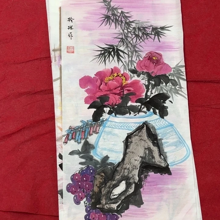 国画花鸟等多种鸟类的