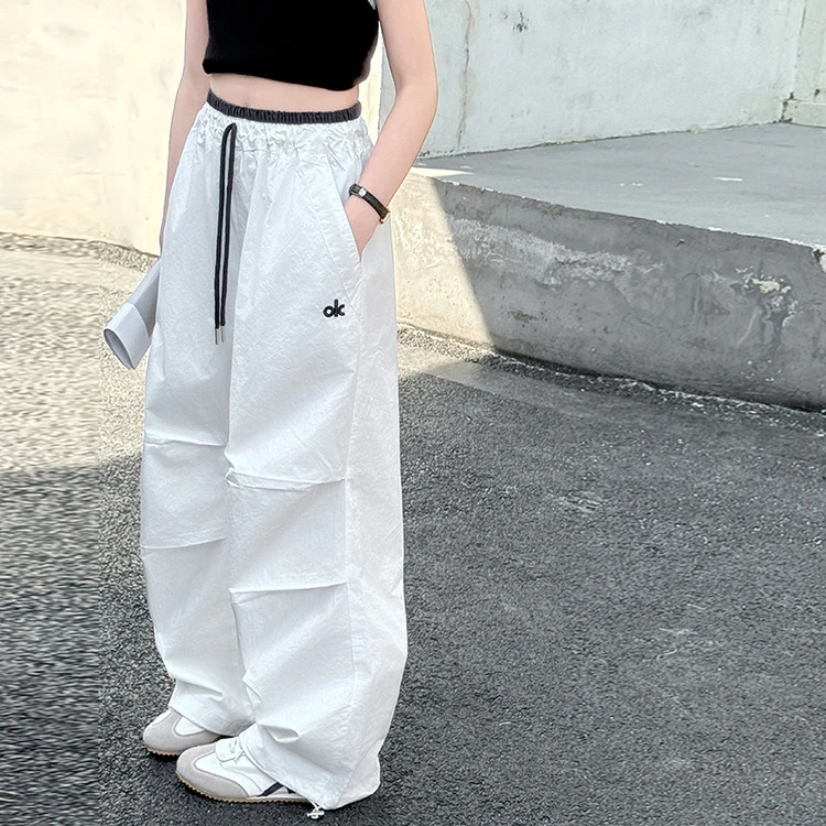 女童裤子中大童夏季薄款阔腿裤洋气时尚潮流百搭韩版宽松速干裤