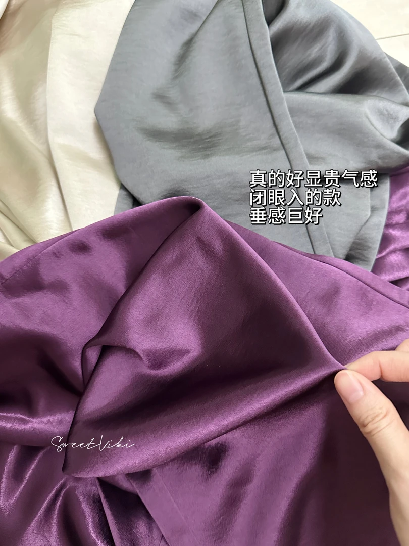 SweetKiki 贵气感满满 巨遮腿型 老钱休闲慵懒抽绳松紧腰阔腿