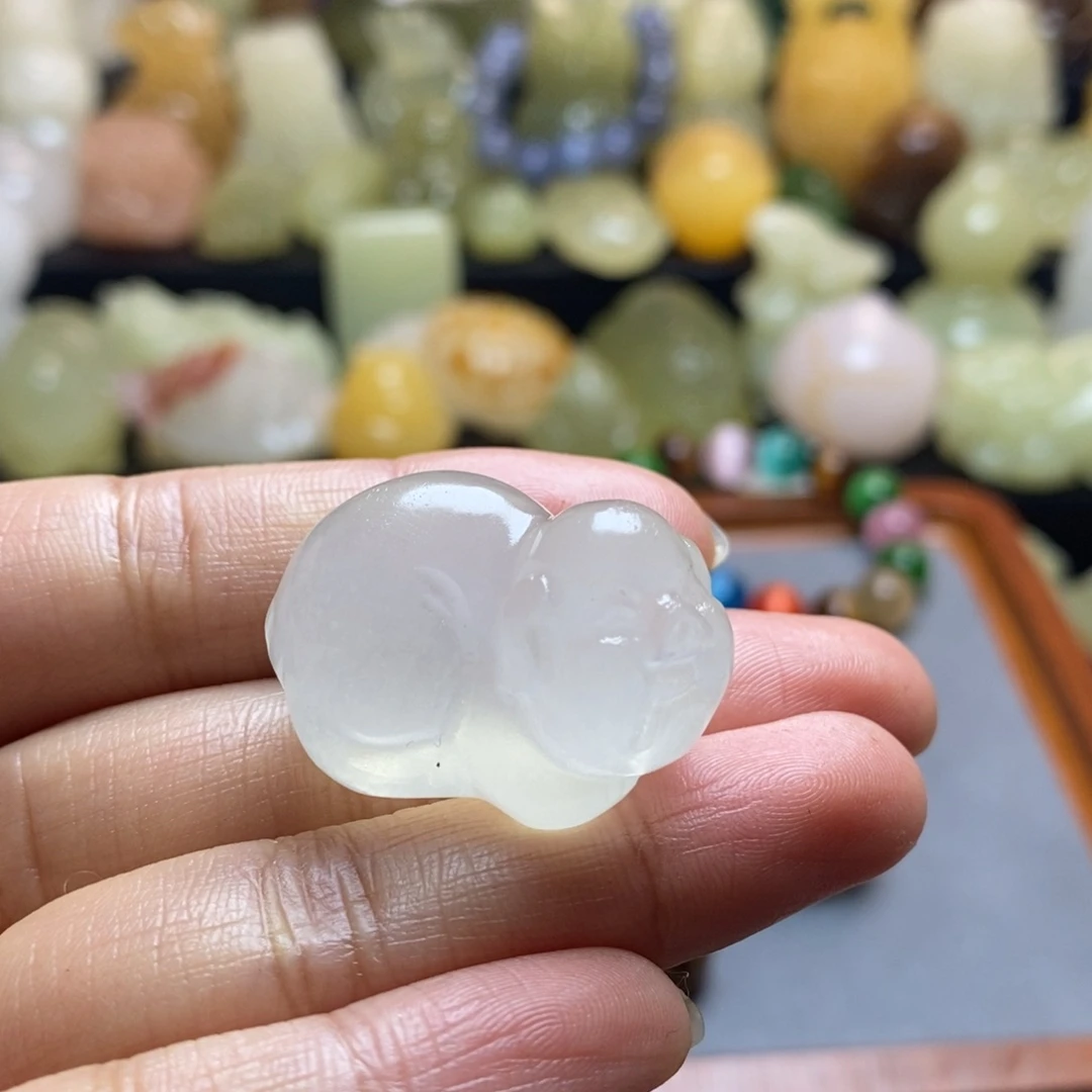 玉天然桌面小摆件