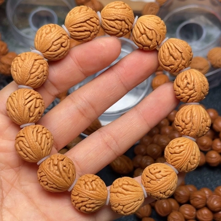 桃核手串龙纹桃核25