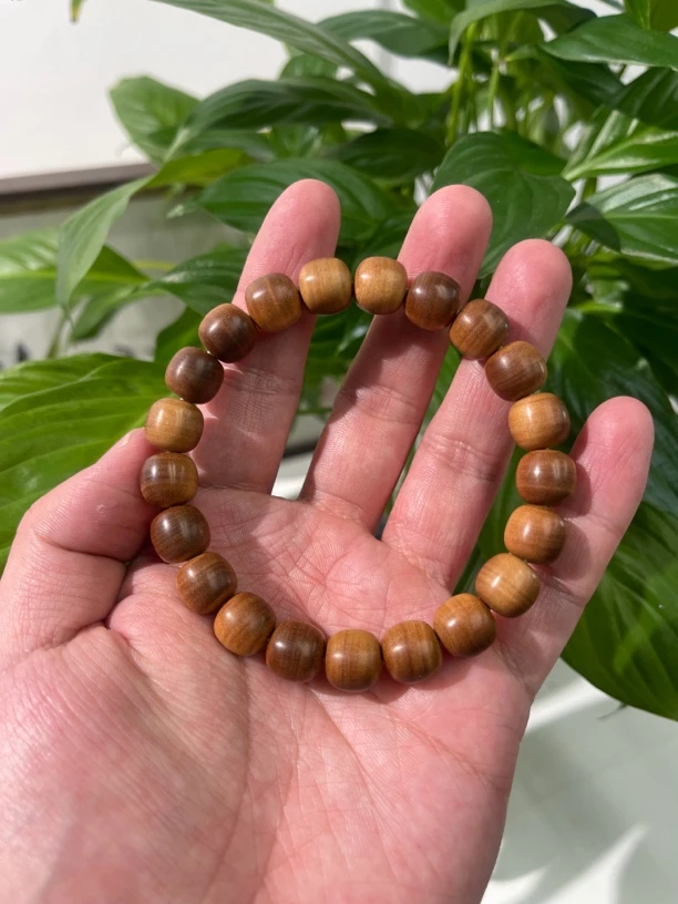 新春福利 稀缺焦糖 横纹黑肉 9.5/10mm/21颗 印度老山檀香 迈索尔