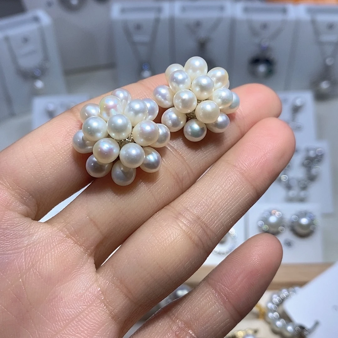 耳饰未镶嵌淡水珍珠