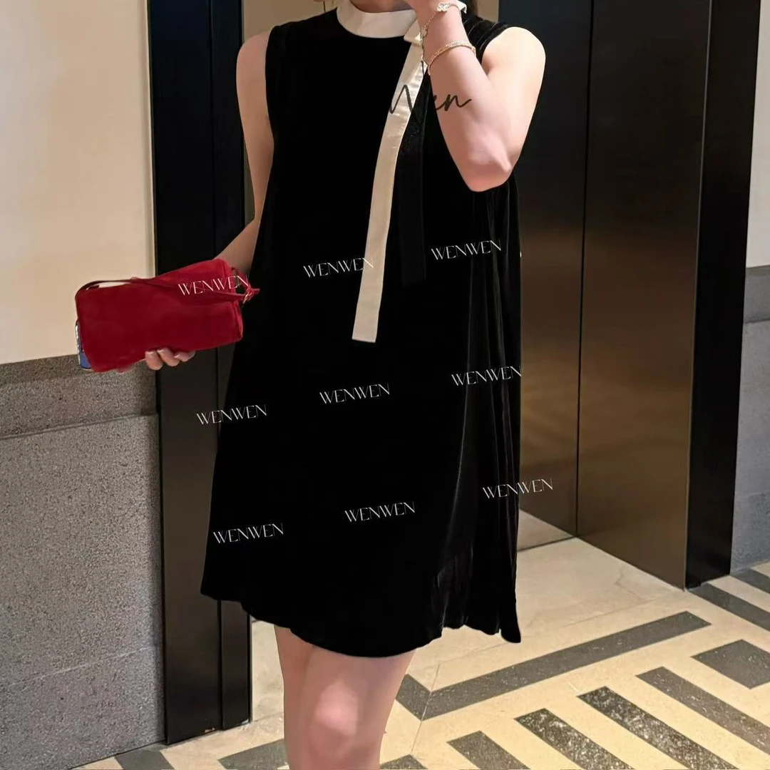 WENWEN-深圳原创【“绘梦”25夏季时尚蕾丝花边圆领连衣裙】LYQ0140