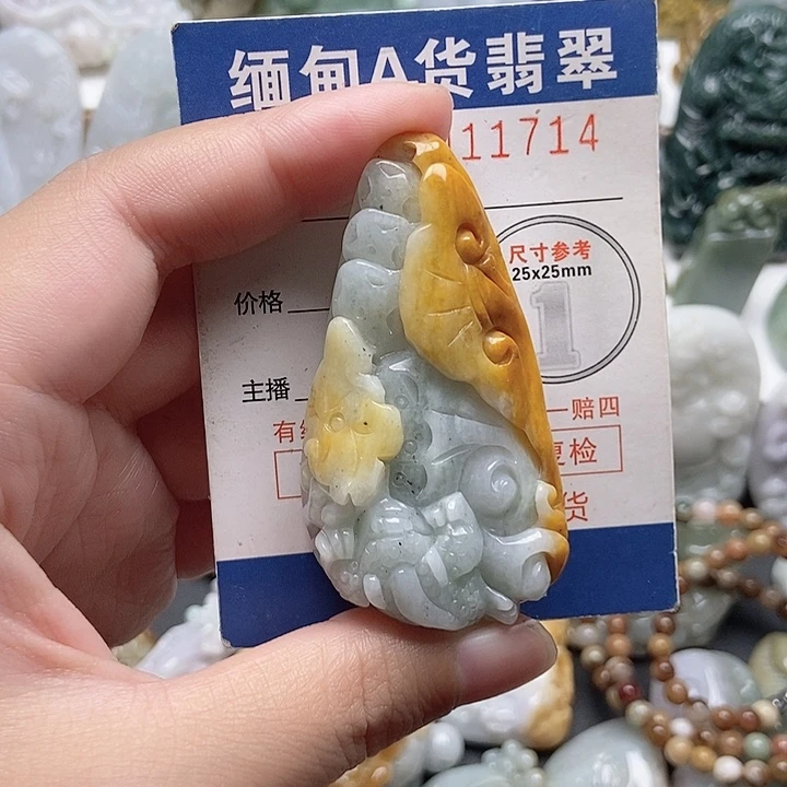 翡翠未镶嵌颈饰翡翠