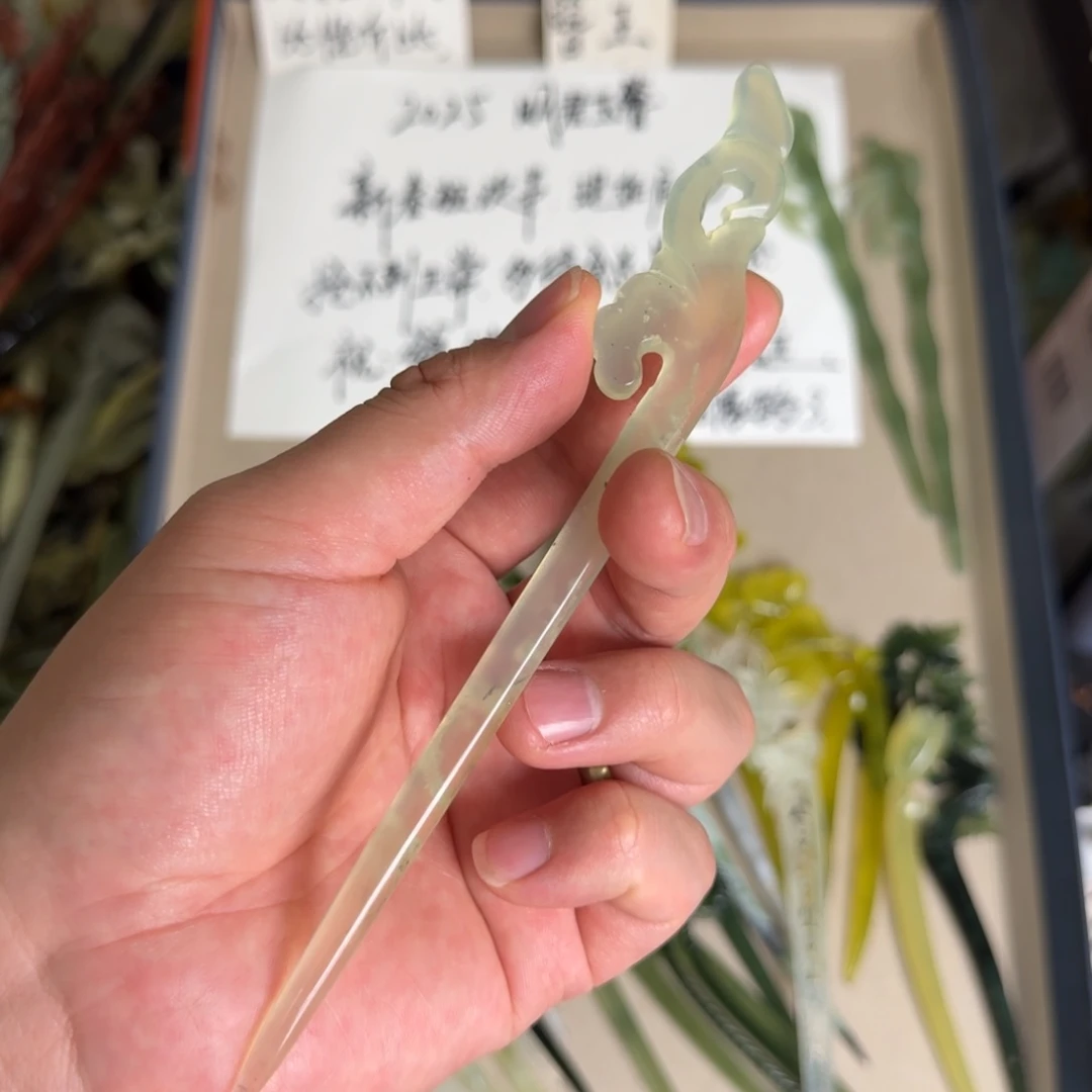 岫玉发饰未镶嵌明君玉簪贼拉好看