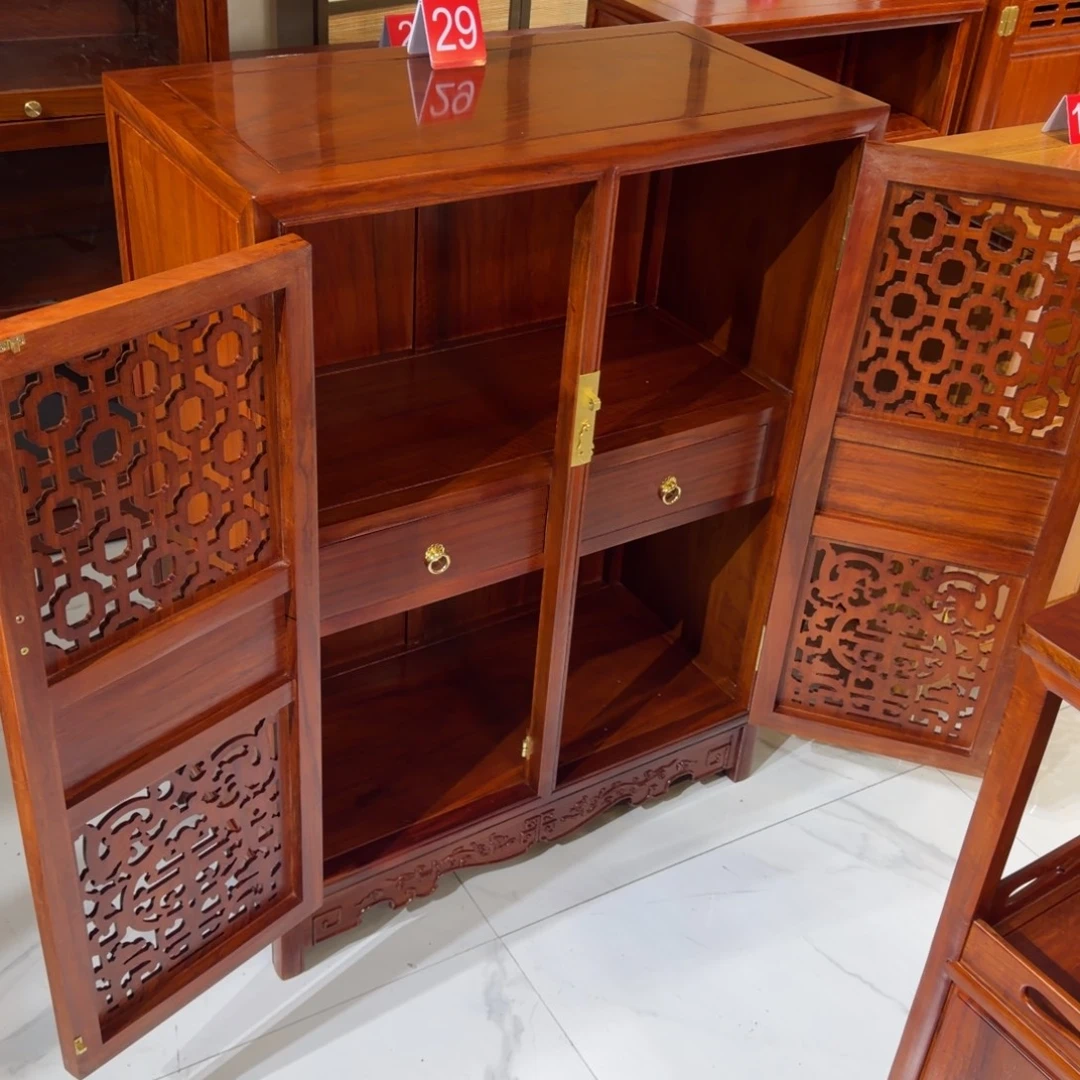 用***6花梨木类成套家具刚果花梨80乘40高106龙阁柜