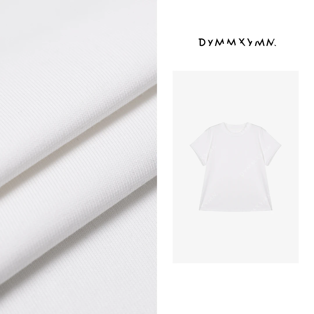 【DYMMXYMM】-早春极简风高级感三色立体袖口卷边短袖T恤-5SS6004
