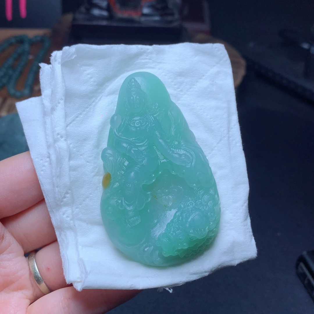定制翡翠未镶嵌蓝**空翡翠