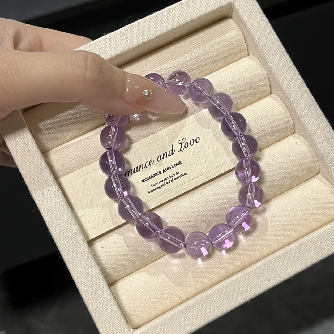 玻利维亚天然水晶10mm紫水晶手串