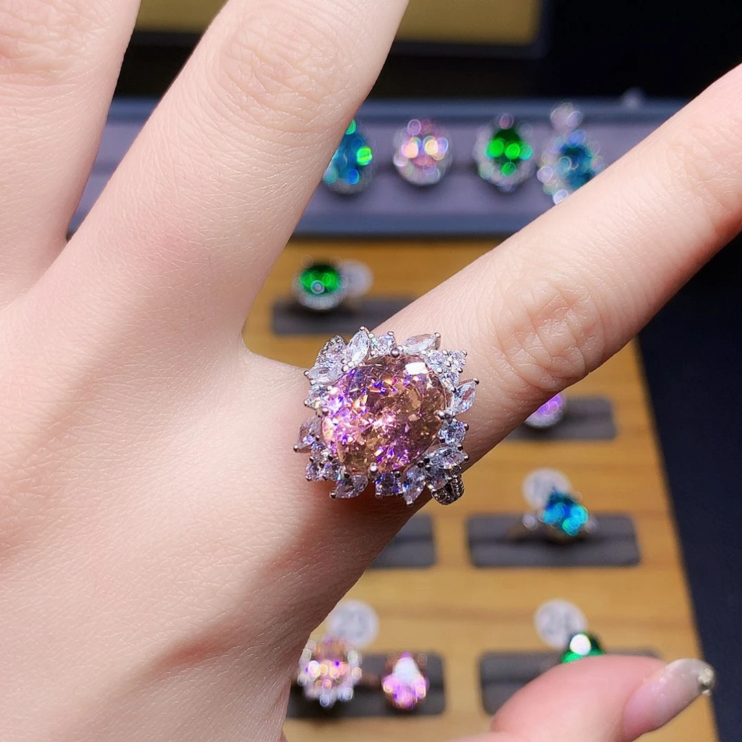 925银帕帕拉恰戒指