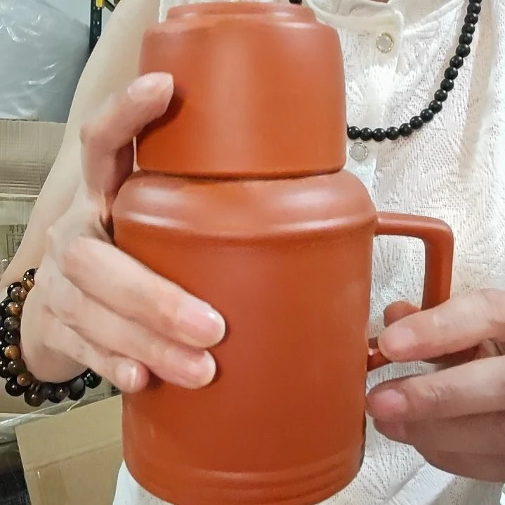 泗水砭石文化馆暖壶茶杯