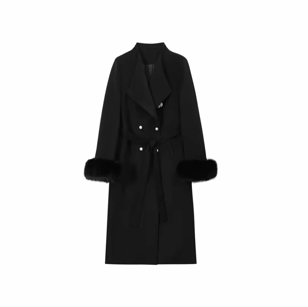 【金子高定系列】359-1999商场轻奢大衣羽服小香风裤子衬衫0.5折起