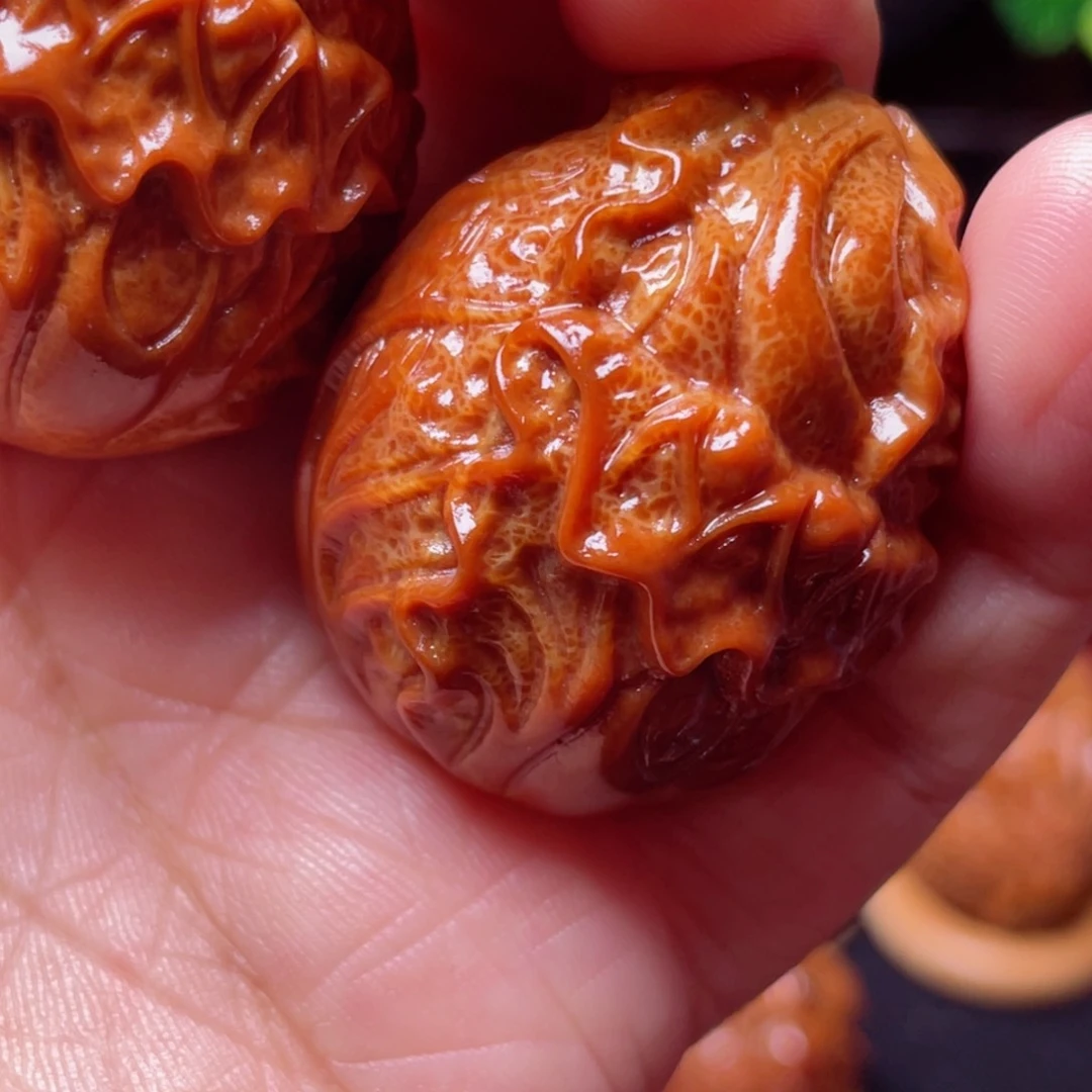 【闪购商品】橄榄核把件白菜手球